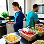 Home 12 패스트푸드와 영양 불균형 - Balanced Meal Prep**
"A diverse selection of colorful, healthy pre-prepared meals in reusable conta...